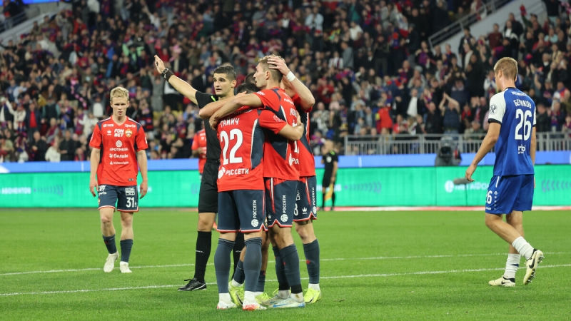 ЦСКА обыгрывает «Балтику» после первого тайма матча Кубка России